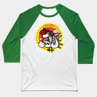 Strong Chicken Baseball T-Shirt